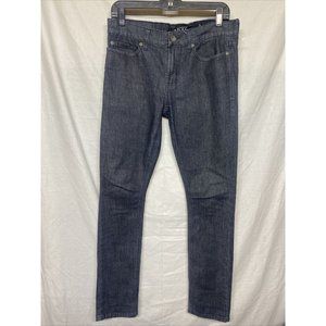 Rude Womens Denim Jeans Black Dark Wash Super Skinny 30 Classic Fit Stretch